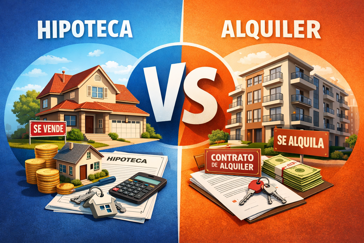 Hipoteca o alquiler: qué opción es mejor según tu situación financiera