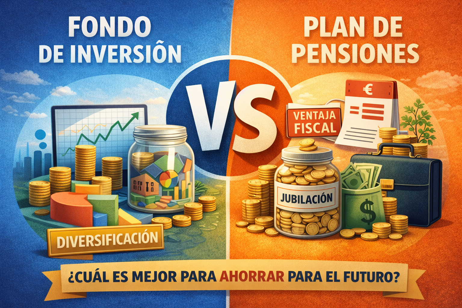 Fondo de inversión o plan de pensiones: cuál es mejor para ahorrar para el futuro